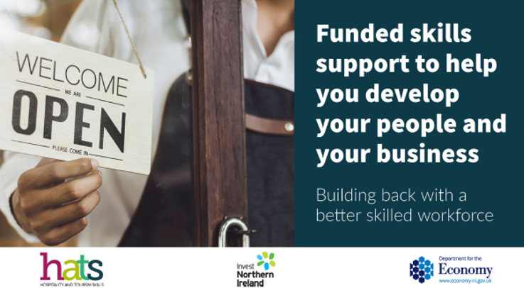 HATS in partnership with Invest NI and Dept of Economy logo