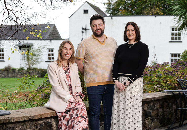 Eimear Callaghan, Head of Experience and Industry Development at Tourism NI pictured Jamie Shields, Co-Founder of Disabled By Society and Bridgene Keeley, Director of Sales & Marketing at the McKeever Hotel Group at the Inclusive and Accessible Tourism event held at the Dunadry hotel